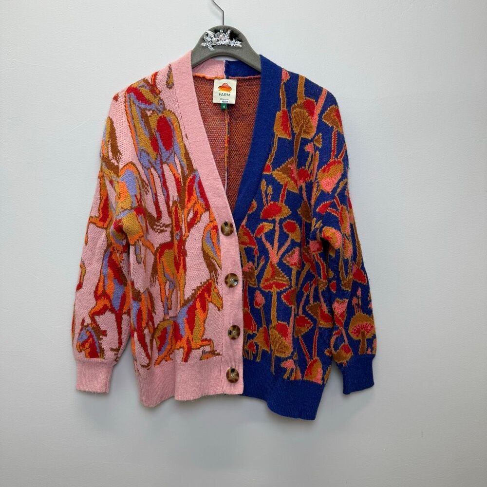 FARM Rio Colorful V-Neck Sweater - Picture 5 of 10